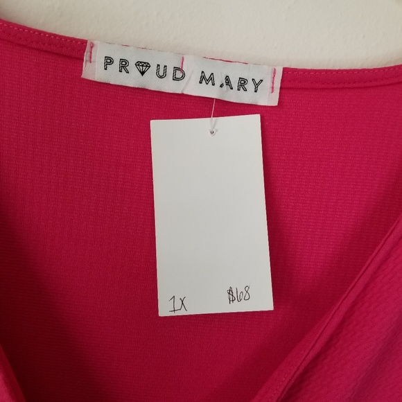 NWT Pink Sleeveless Empire Waist Dress - Picture 9 of 9